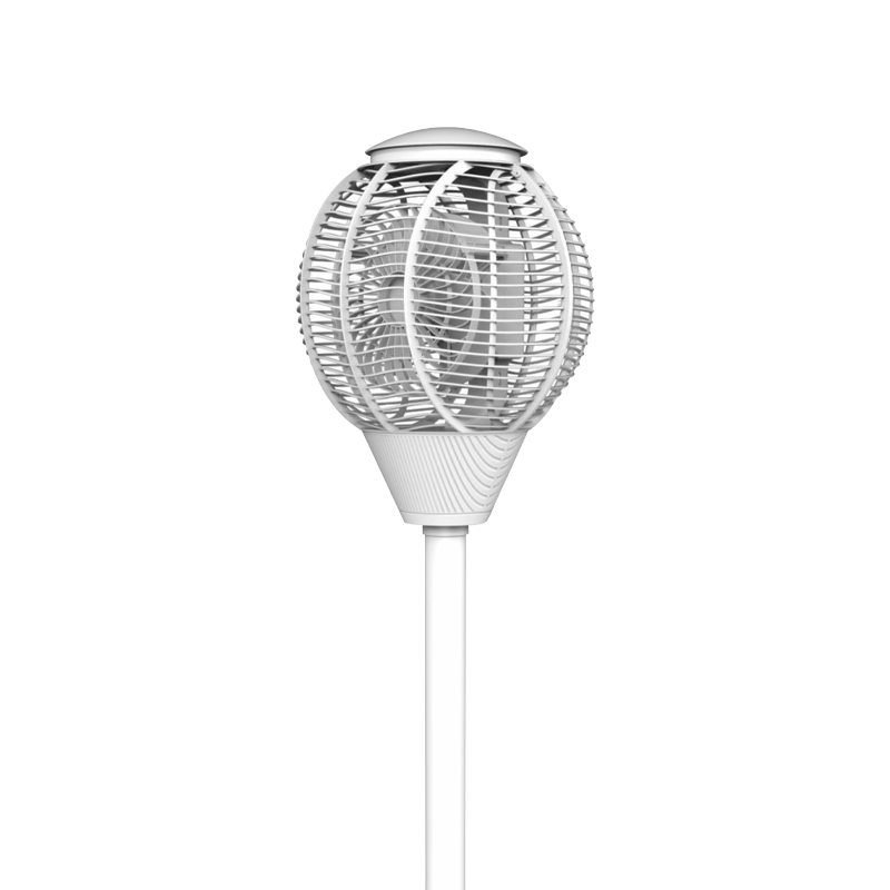 Ventilateur Air DC avec contrôle vocal, ventilateur de plancher de haut-parleur-01